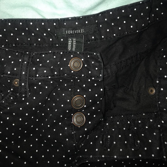 Polka dot jean shorts - Picture 3 of 3